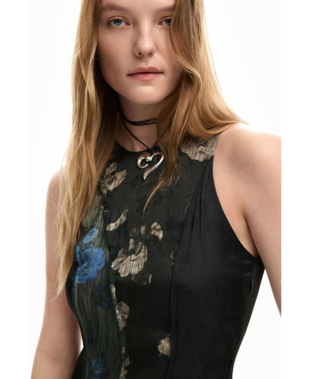 Desigual Women's Flared dress with flowers