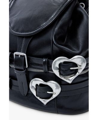 Women's Backpack buckles hearts