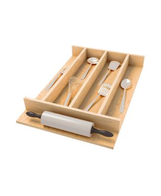 Natural Maple Right Size Utensil Drawer Insert, 13-1/4" x 19-1/2"