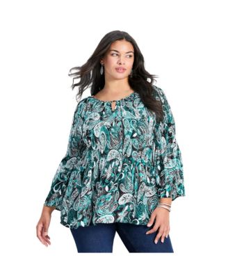 Women's Fairview Keyhole Pleat Blouse