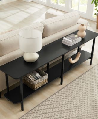 Celine 71" Wood 2-Shelf Console Table