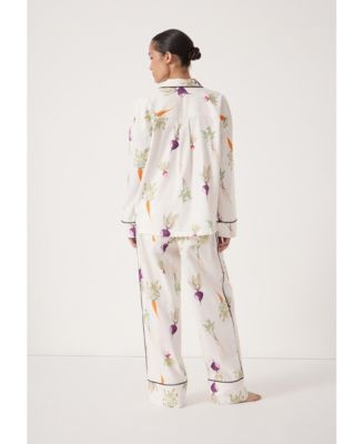 Women's Long Sleeve Brushed Cotton Pyjamas