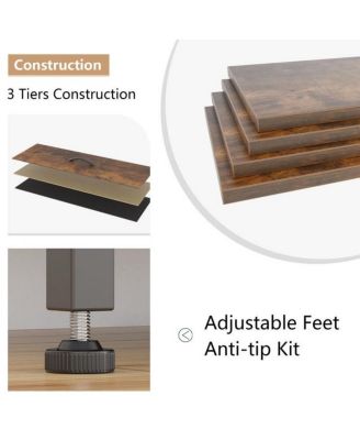 10-Drawer Modern Fabric Dresser for Bedroom, Large Storage Chest, 45" TV Stand, Living Room, Hallway Organizer