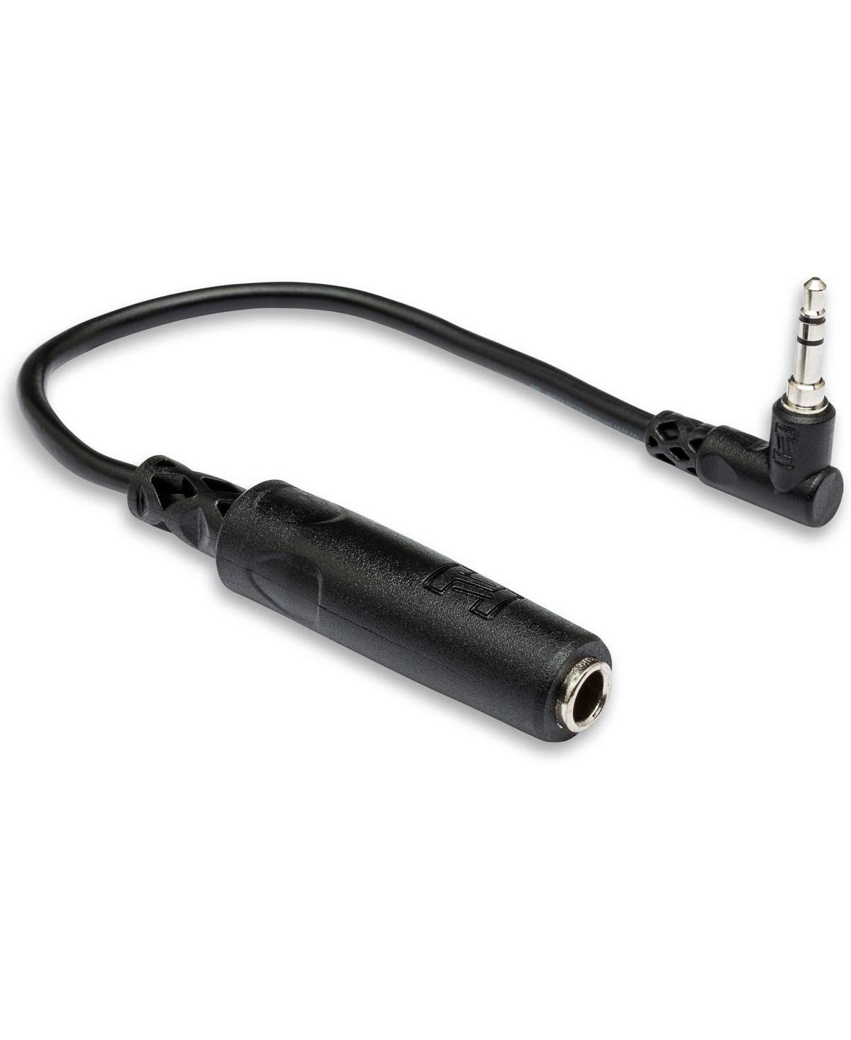 Hosa Technology Hosa Stereo Mini Angled Male to Stereo 1/4" Female Headphone Extension Cable, 6"
