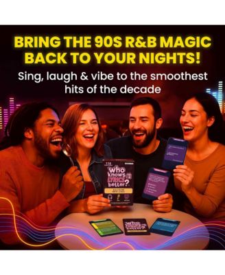 Who Knows Lyrics Better? 110 Questions – 90s R&B Music Trivia & Singing Game for Parties