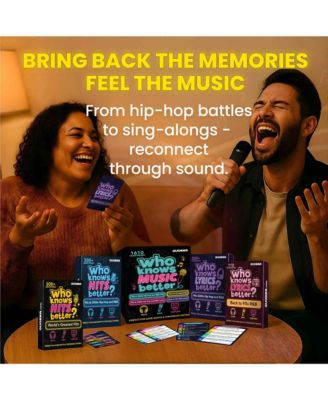 Who Knows Music Better? 1610 Music Trivia Questions – Ultimate 4-Pack Party Game Box