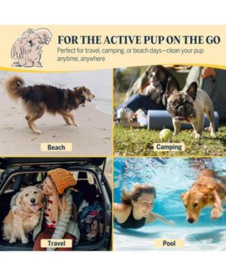 Clean & Floofy Waterless Dry Dog Shampoo with Glove, No Rinse Spray Foam for Dogs & Puppies, Anti-Itch, Odor Control