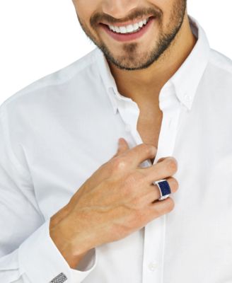 Men's Sapphire (2 ct. t.w.) Ring in Sterling Silver