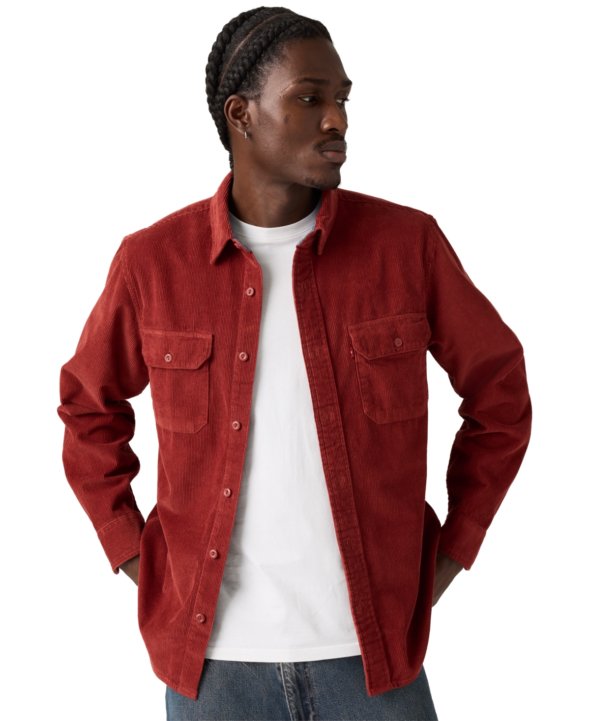 Levi's Men's Relaxed Fit Long Sleeve Button Front Worker Shirt