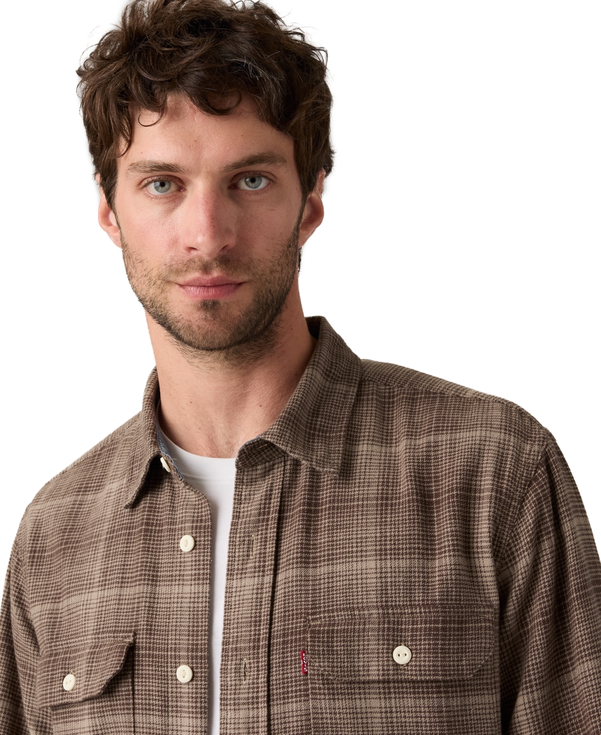 Levi's Men's Relaxed Fit Long Sleeve Button Front Worker Shirt