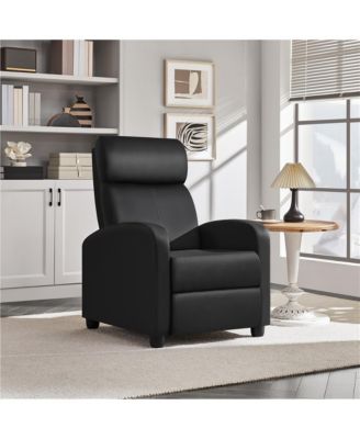 Adjustable PU Leather Recliner Sofa Modern Single Accent Chair