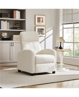 One Pack  Pocket Springs Adjustable Modern Single Boucle Recliner Chair Sofa