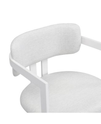 + 2 Pc. Set + Fabric & Metal + Upholstered + Dining Chairs