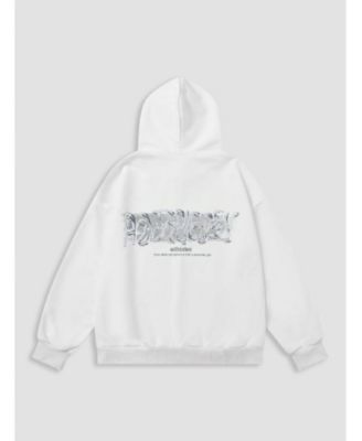 Women's Futuristic Liquid Metal Design Pullover Hoodie