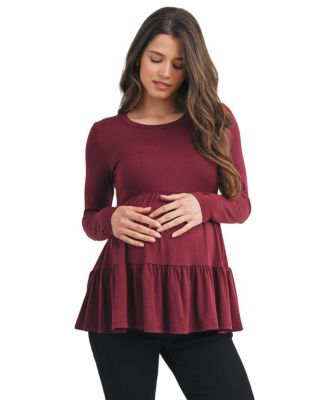 Maternity Long Sleeve Empire Waist Top
