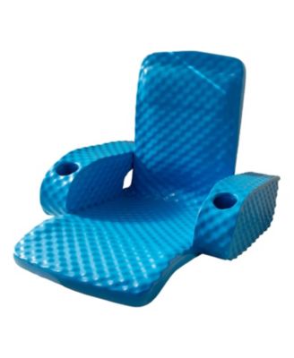 Folding Baja Chair Swimming Pool Float Armchair, Bahama Blue