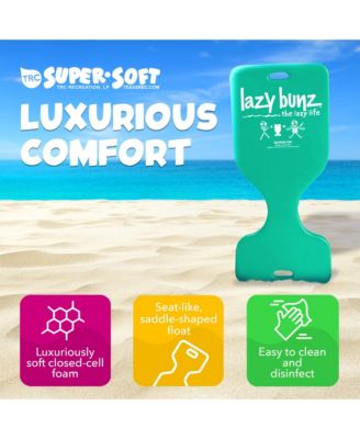 Lazy Bunz Foam Saddle Swimming Lounger Pool Float, Mint Green