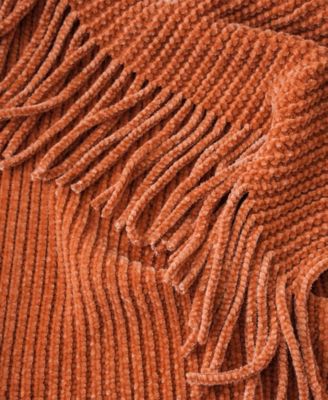 Classic Textured Ribbed Knit Throw, 50" x 60"