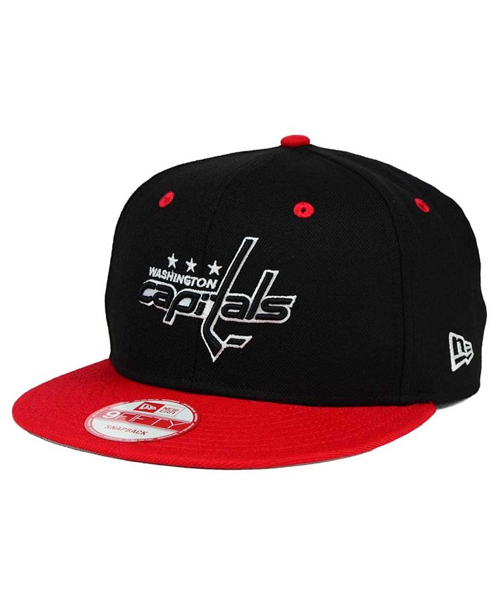 New Era Washington Capitals Black White Team Color 9FIFTY Snapback Cap