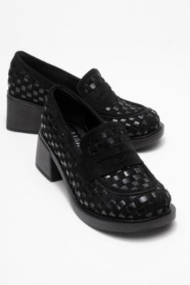 Marlon Woven Block Heel Loafer