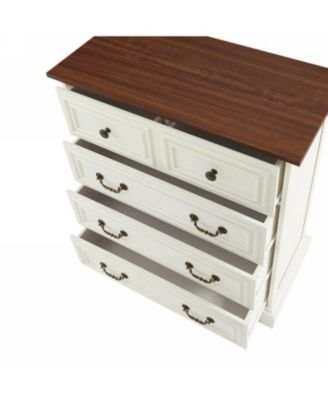 White 5-Drawer Dresser - Bedroom Storage