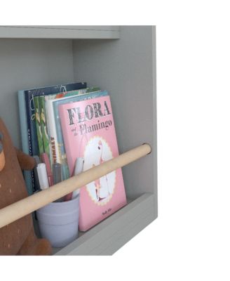 + 3 Tier + Wood (or MDF if applicable) + Gray Finish + Kids Bookshelf