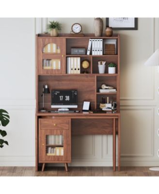 Rotating Computer Desk with Storage