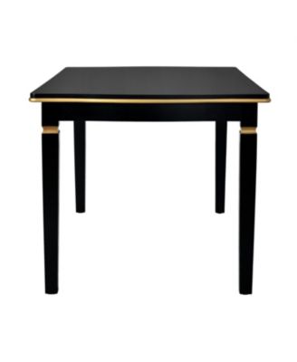 6-Piece Dining Table Set- 60" Table, 4 Tufted Chairs & Bench (Black)