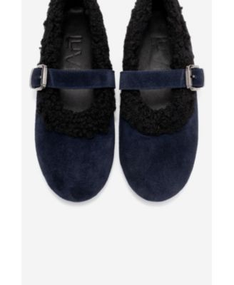 Guin Leather Strap Flat (Women)