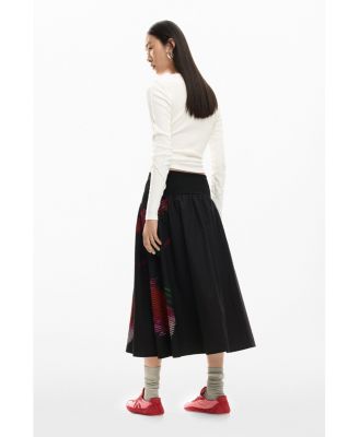 Women's Pixelated midi skirt