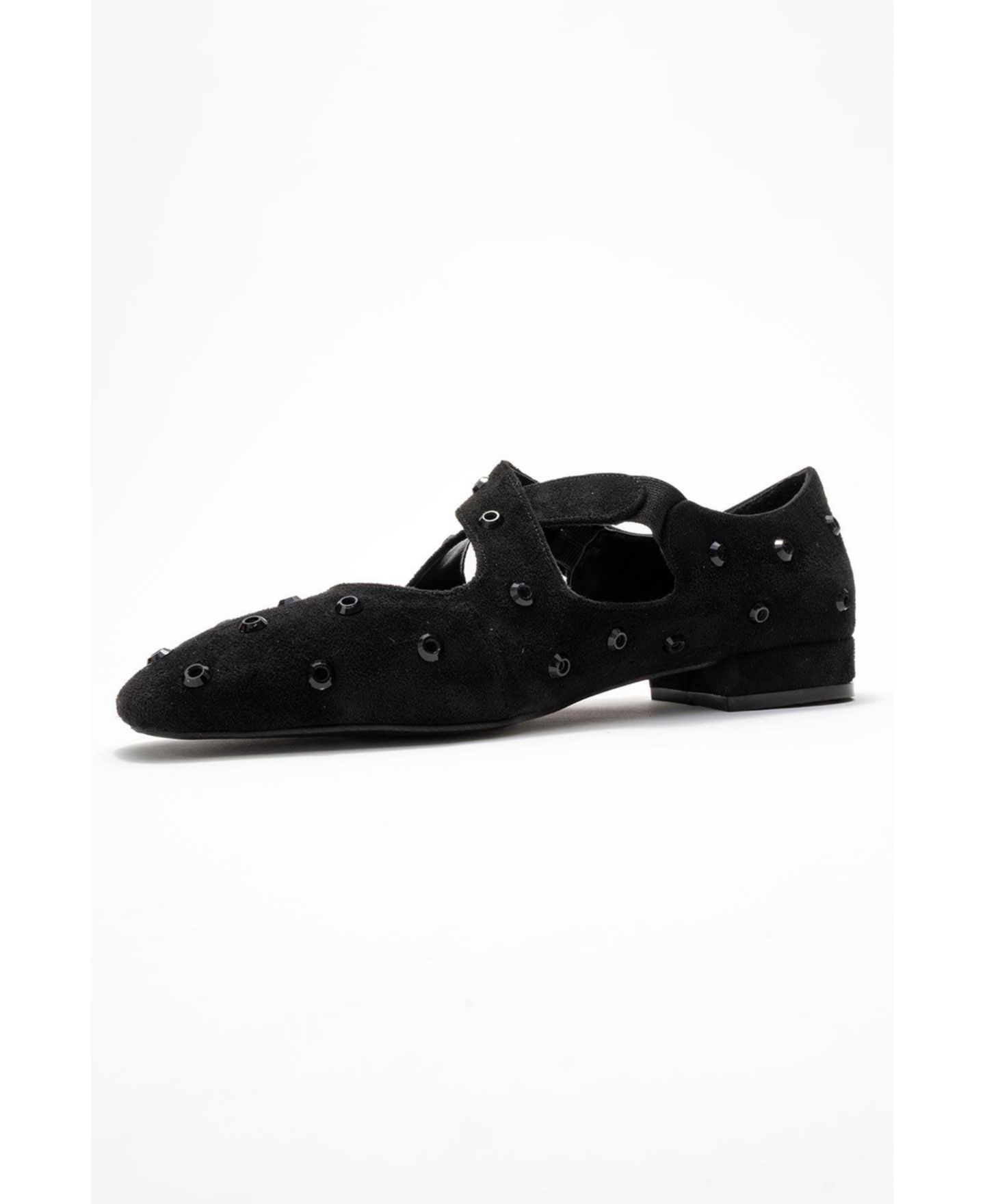 Обувь Prologue Shoes Women's Addison Cross Strap Mary Jane Shoes, цвет: Чёрный замшевая искусственная кожа — фото 4