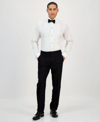 Men's Classic-Fit Stretch Black Tuxedo Pants, Created for Macy's  