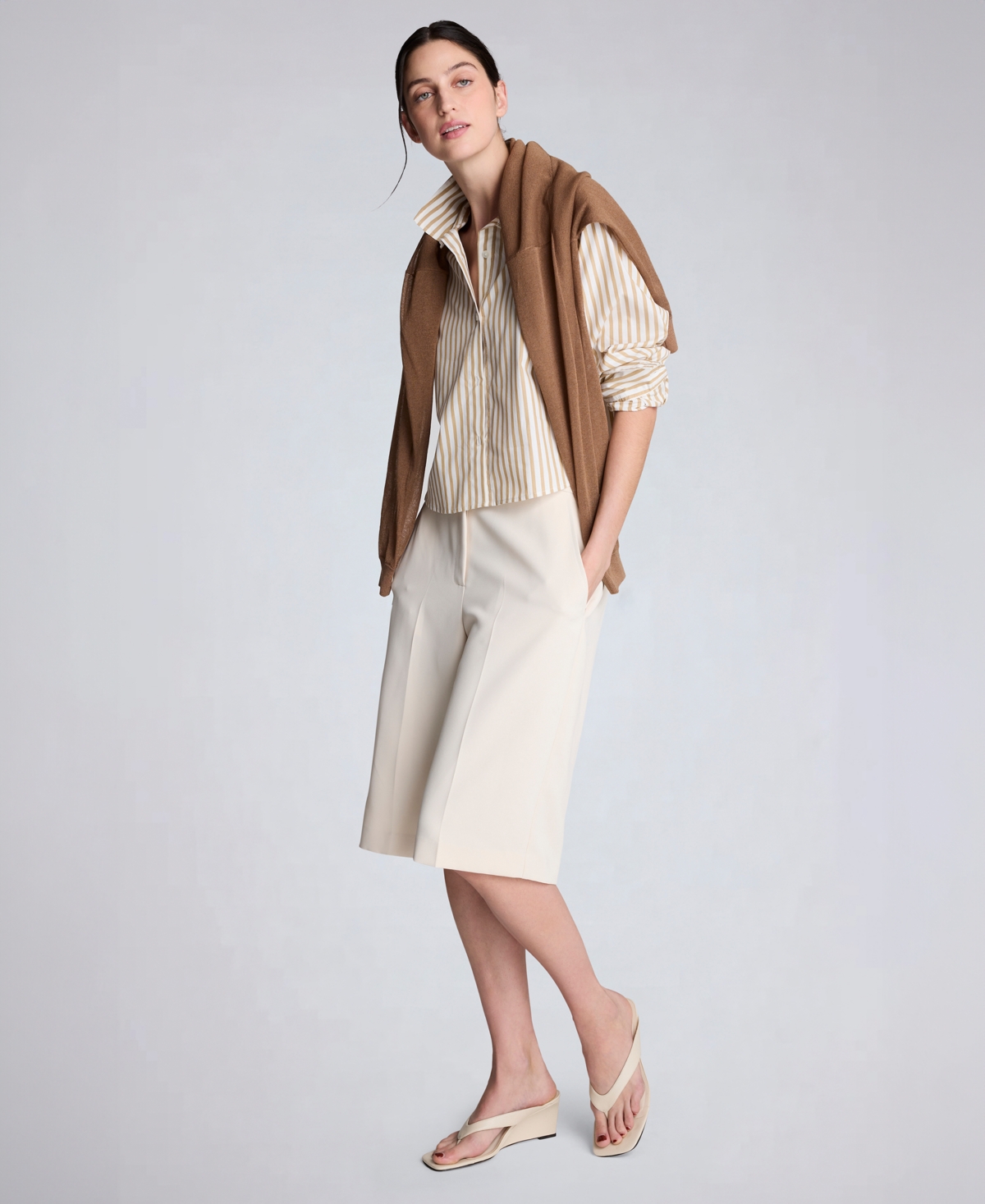 Kenneth Cole Women's Fly Front High Rise Pant