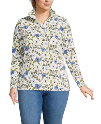 Plus Size Anyweather Fleece Quarter Zip Pullover