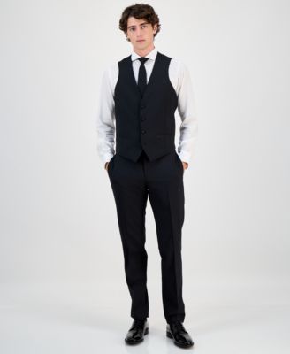 Men's Slim-Fit Faille-Trim Tuxedo Vest, Created for Macy's