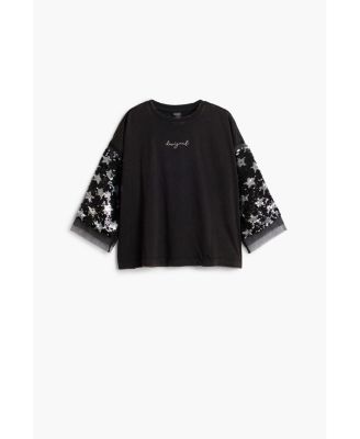 Girls Girls's 3/4 Sleeve Star T-Shirt