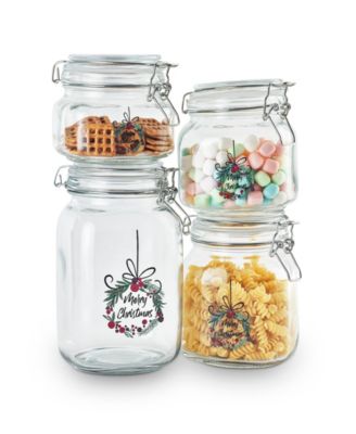 Holiday Collection 4-Pc. Preserve Jar Set