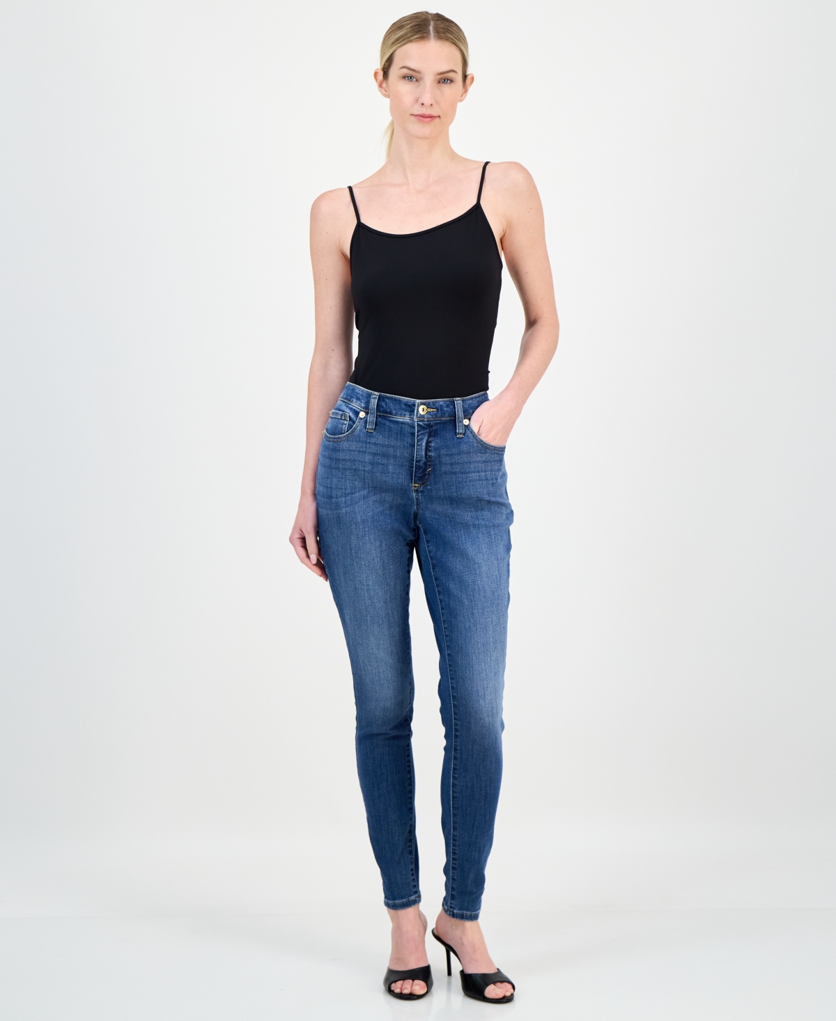 I.n.c. International Concepts Women's Mid Rise Skinny Jeans, Created for Macy's