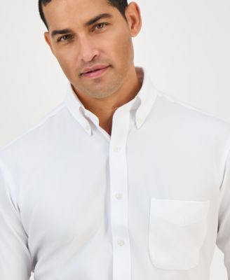 Men's Regular Fit Traveler Dress Shirt, Created for Macy's