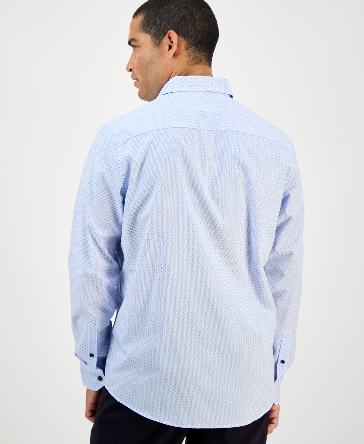 Club Room Men's Dot Stripe Shirt, Created for Macy's
