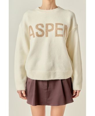 Women's Lettering Sweater