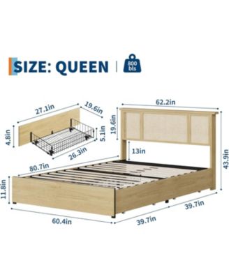 Full Size Bed Frame for Kids with Scallop Headboard, Cute Velvet Twin Bed for Girls, Boys, Sturdy Platform Bed