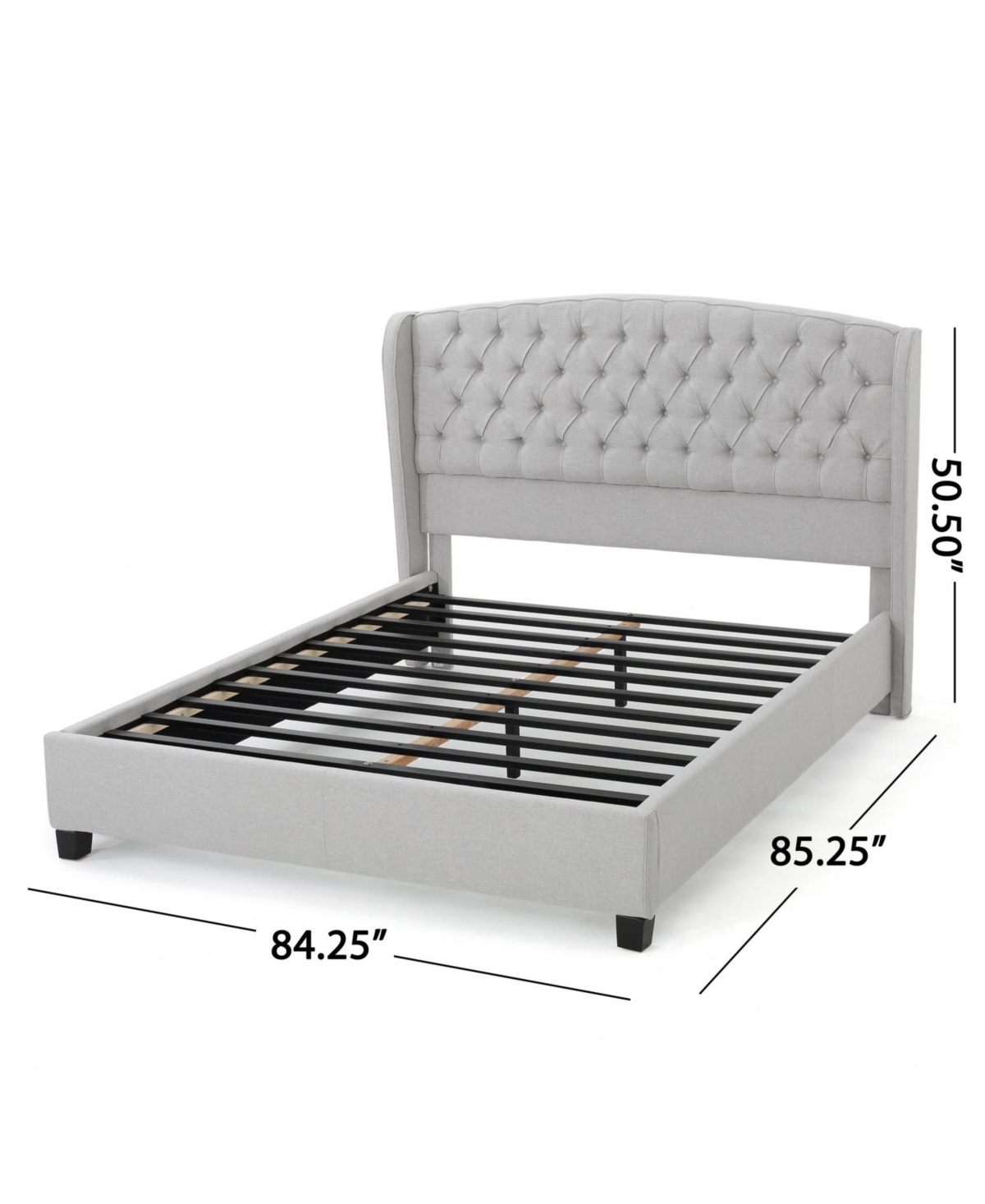 Streamdale Furniture Streamdale King Upholstered Platform Bed Frame