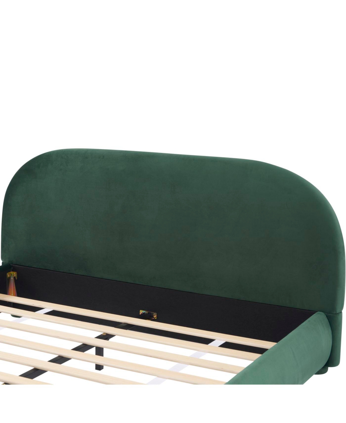 Streamdale Furniture Velvet Soft Bed - Light Luxury Queen Bed