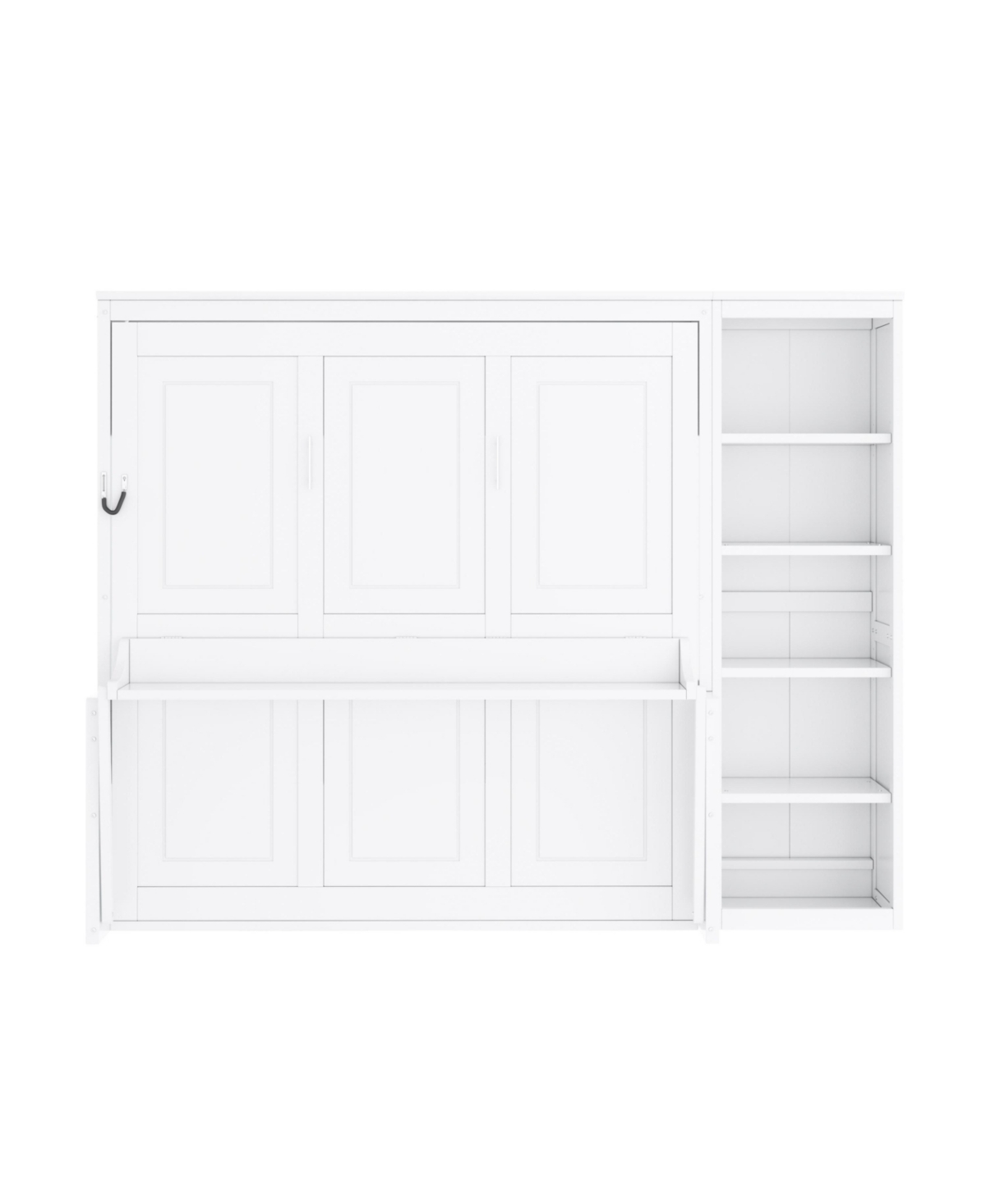 Streamdale Furniture Murphy Bed with Desk and Bookshelf