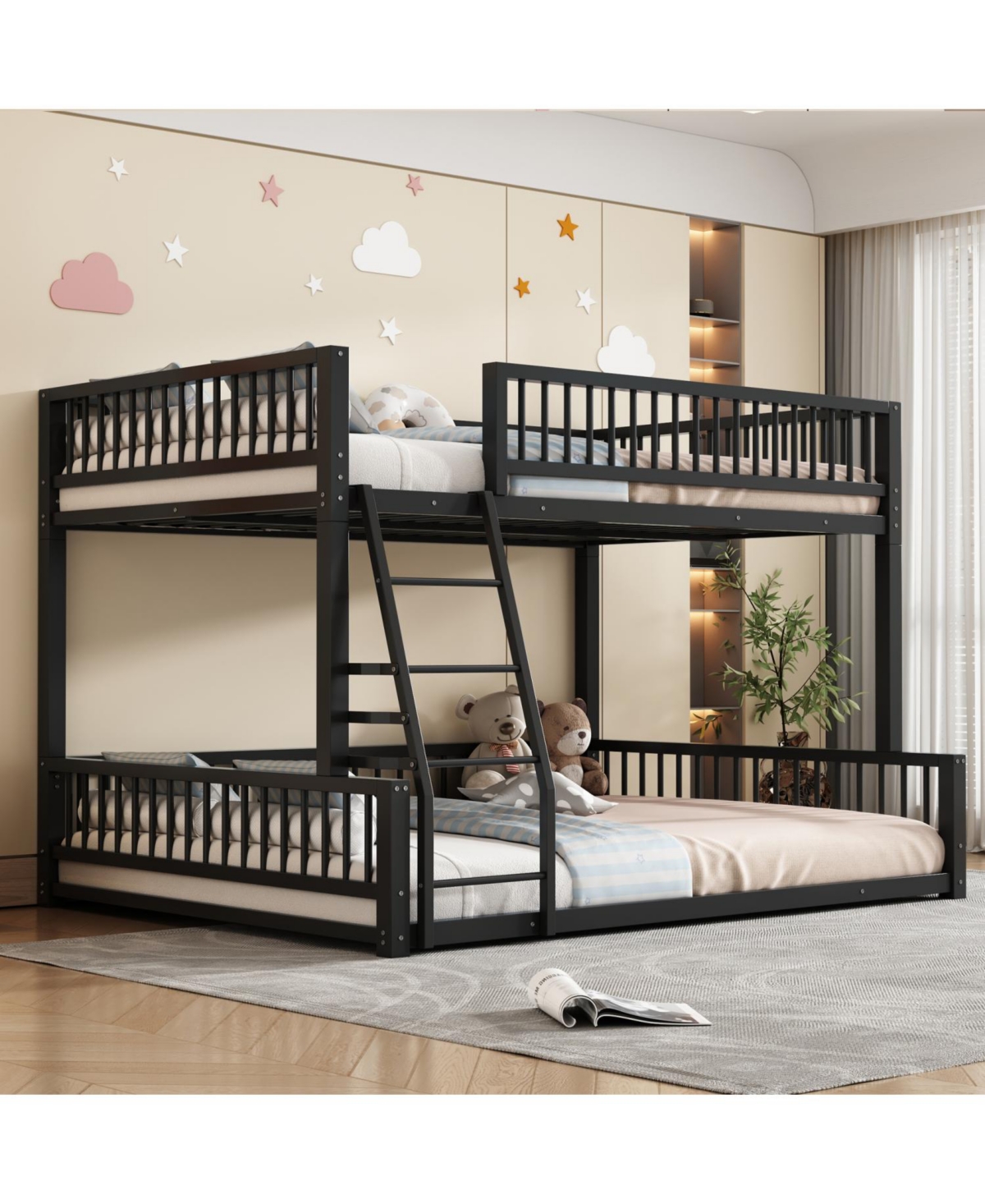 Streamdale Furniture Bunk Bed Frame, Ladder & Guardrails