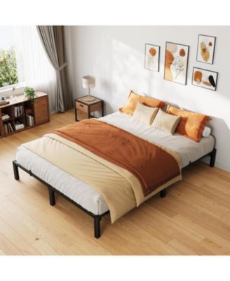 Queen Size 10 Inch Metal Bed Frame, Heavy Duty, Tool-Free Assembly, No Box Spring Needed, 800 Lbs Capacity