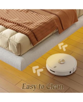 Twin Bed Frames, Floating Bed Frame with LED Light and Upholstered Headboard, Solid Wooden Slats Support