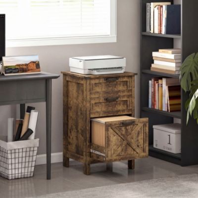 3 Drawer File Cabinet, Filing Cabinet for A4 or Letter Size