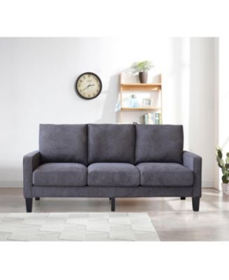 Modern Living Room Furniture Sofa In Dark Fabric
